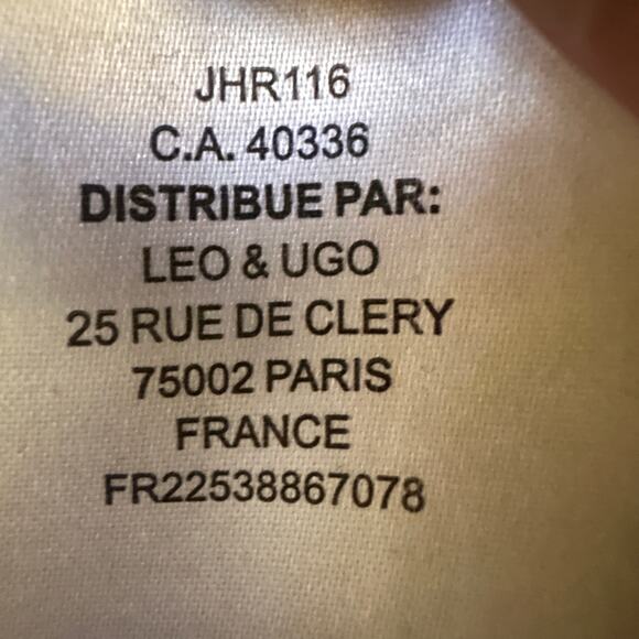 Leo & Ugo Paris Black Midi Dress Bow Detail French Minimalist Size Medium - Picture 10 of 14